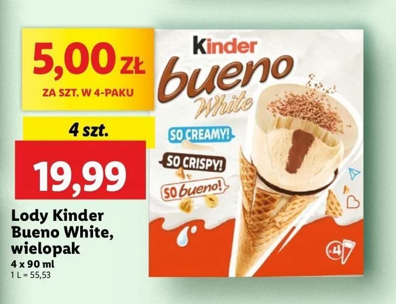 Gdzie kupić lody Kinder Bueno? Sprawdź dostępność w sklepach